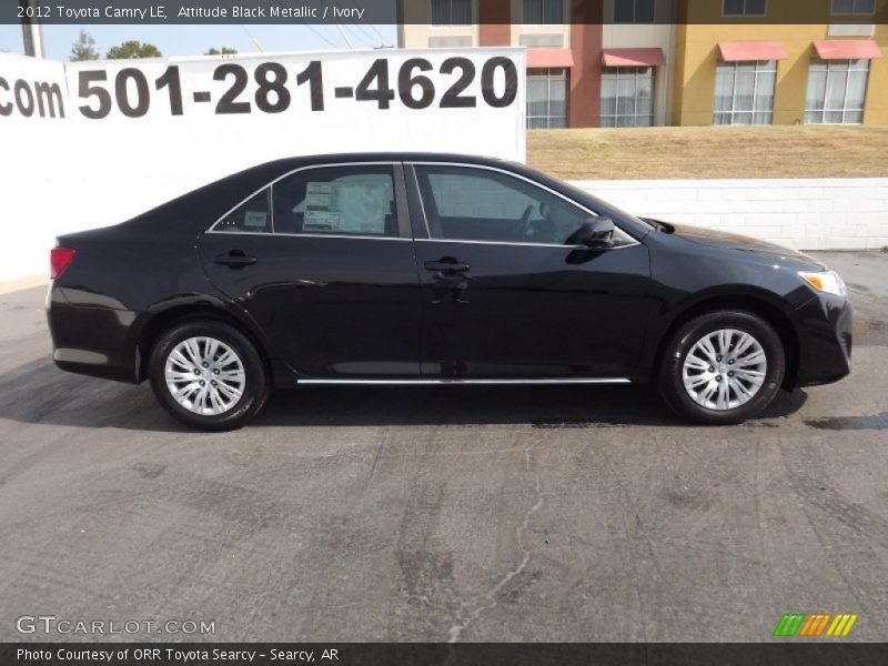 Attitude Black Metallic / Ivory 2012 Toyota Camry LE
