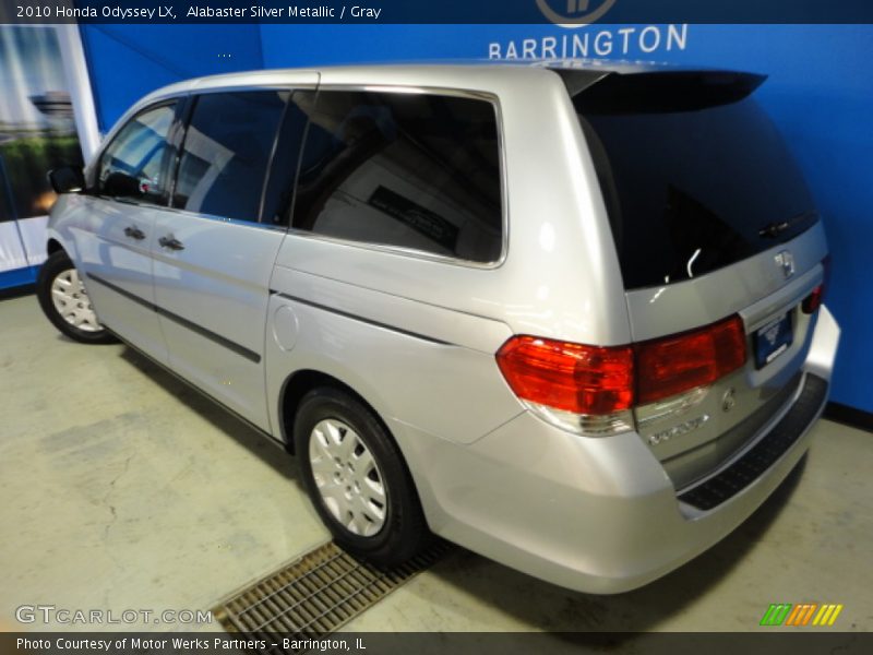 Alabaster Silver Metallic / Gray 2010 Honda Odyssey LX