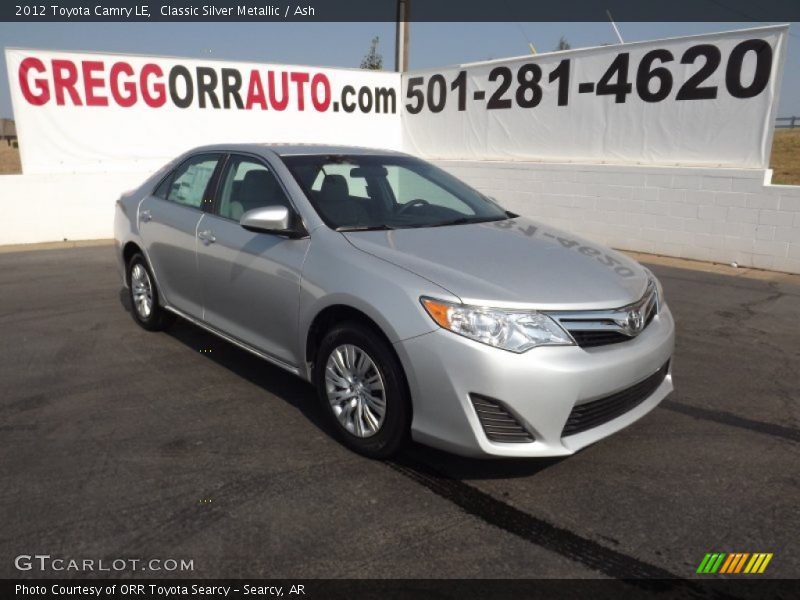Classic Silver Metallic / Ash 2012 Toyota Camry LE
