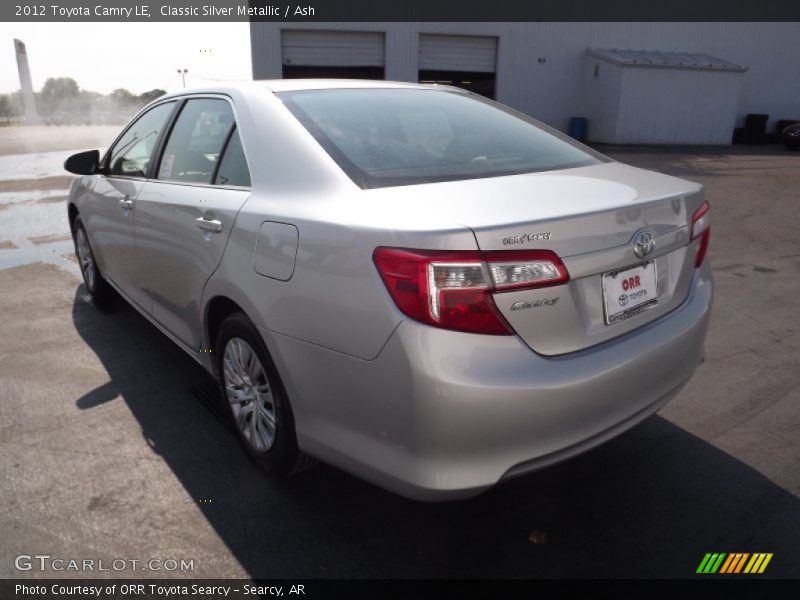 Classic Silver Metallic / Ash 2012 Toyota Camry LE