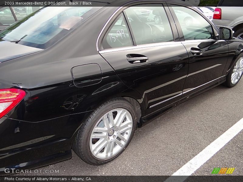 Black / Black 2009 Mercedes-Benz C 300 Sport