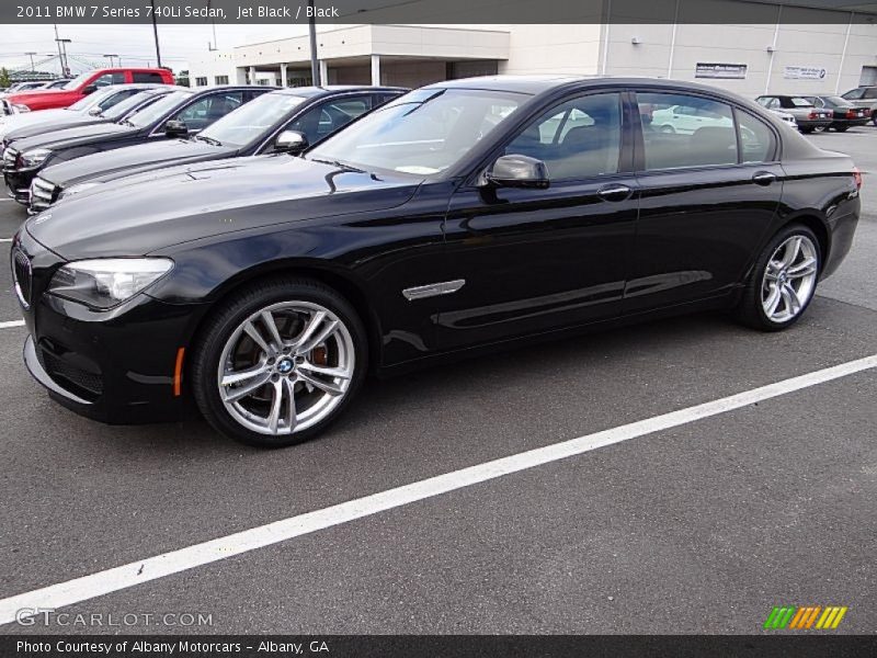 Jet Black / Black 2011 BMW 7 Series 740Li Sedan