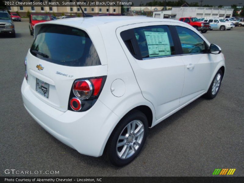 Summit White / Jet Black/Dark Titanium 2012 Chevrolet Sonic LT Hatch
