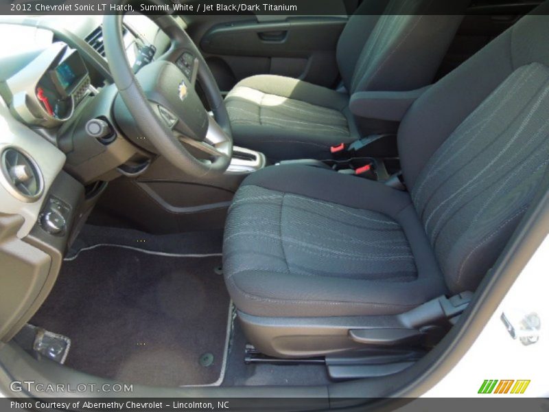 Summit White / Jet Black/Dark Titanium 2012 Chevrolet Sonic LT Hatch