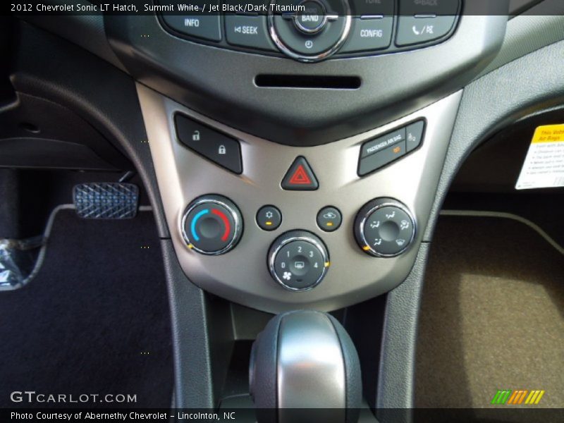 Summit White / Jet Black/Dark Titanium 2012 Chevrolet Sonic LT Hatch