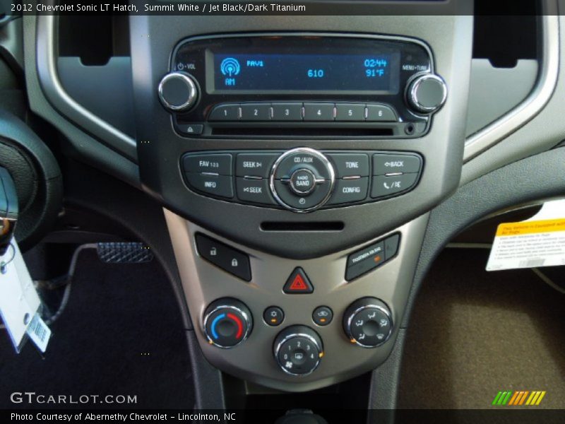 Summit White / Jet Black/Dark Titanium 2012 Chevrolet Sonic LT Hatch