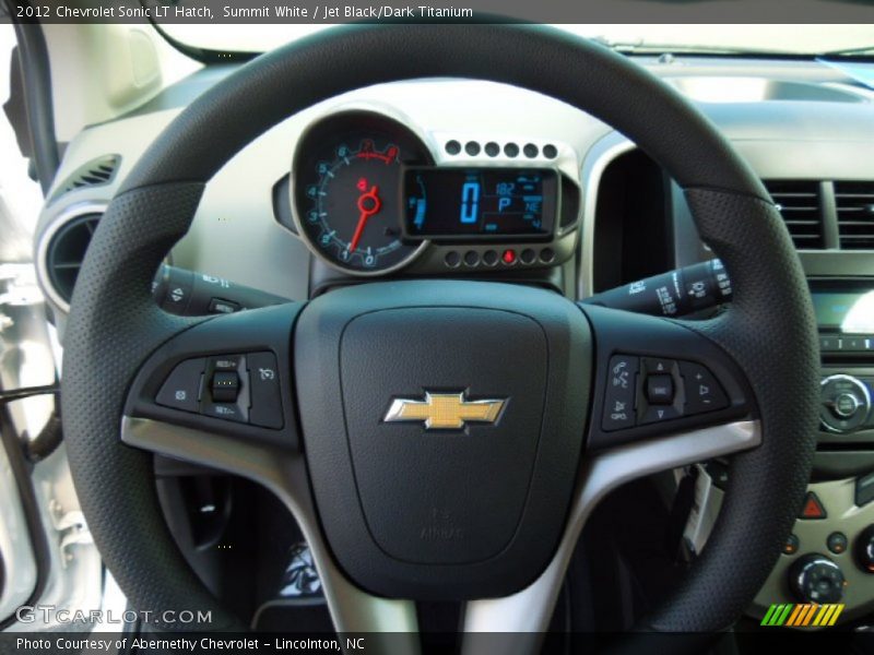 Summit White / Jet Black/Dark Titanium 2012 Chevrolet Sonic LT Hatch
