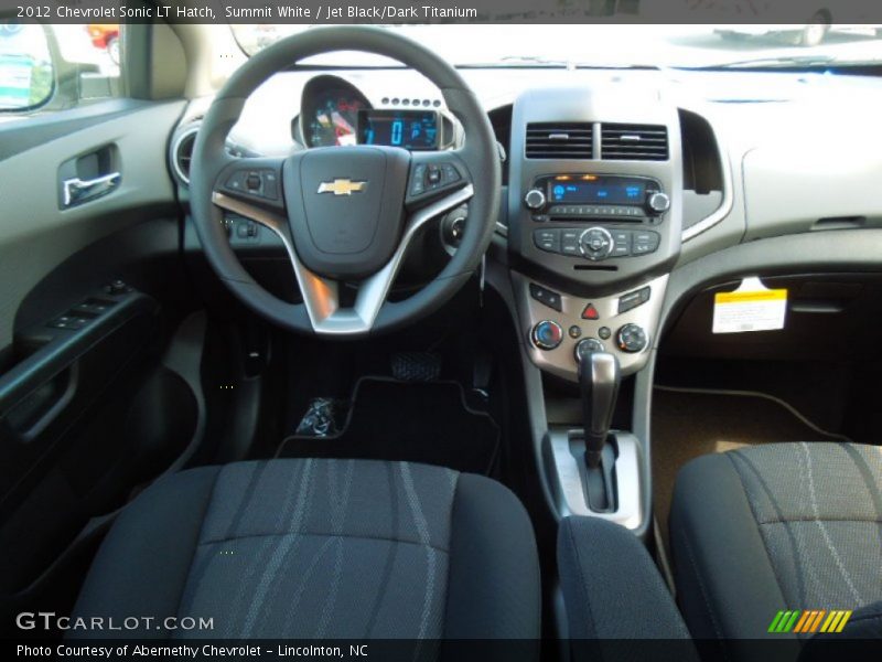 Summit White / Jet Black/Dark Titanium 2012 Chevrolet Sonic LT Hatch