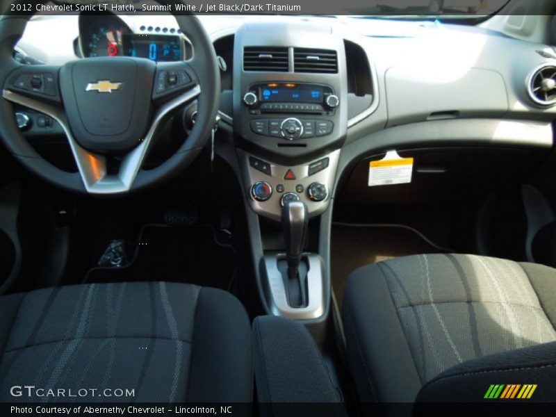 Summit White / Jet Black/Dark Titanium 2012 Chevrolet Sonic LT Hatch