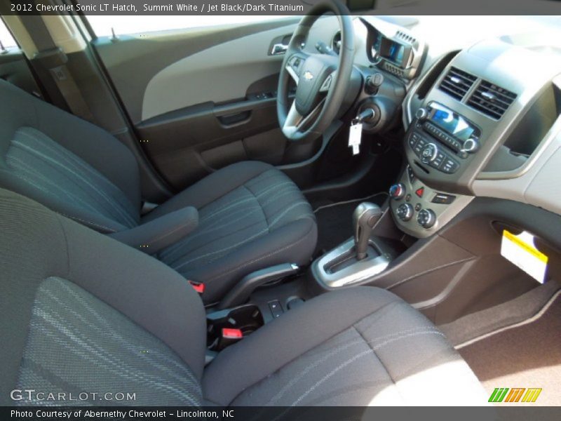 Summit White / Jet Black/Dark Titanium 2012 Chevrolet Sonic LT Hatch