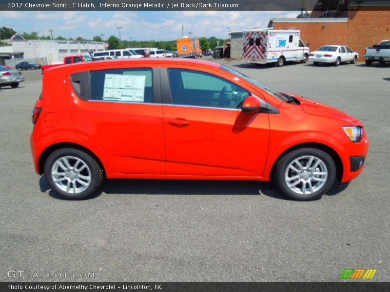  2012 Sonic LT Hatch Inferno Orange Metallic