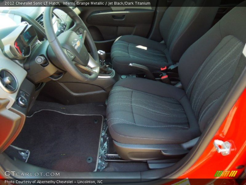  2012 Sonic LT Hatch Jet Black/Dark Titanium Interior