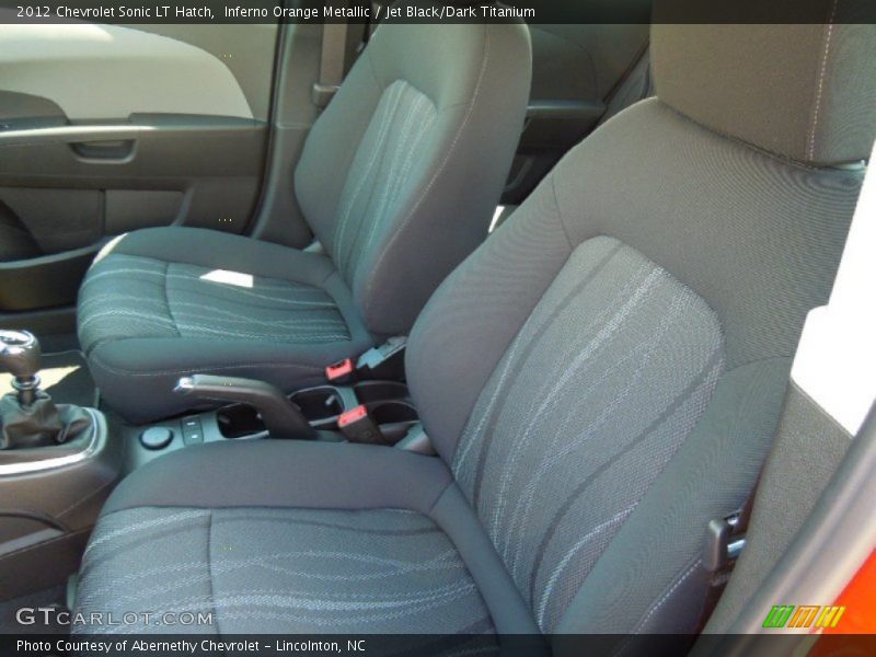 Inferno Orange Metallic / Jet Black/Dark Titanium 2012 Chevrolet Sonic LT Hatch