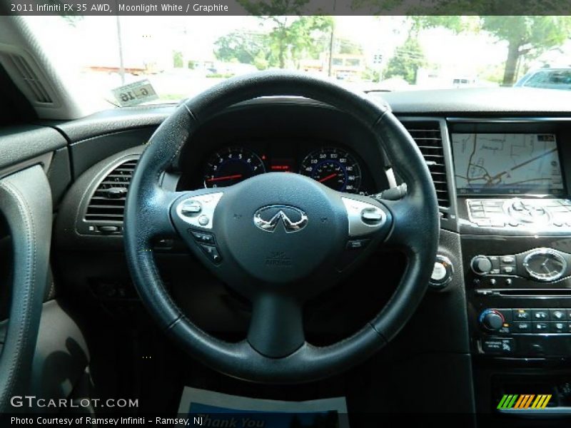 Moonlight White / Graphite 2011 Infiniti FX 35 AWD