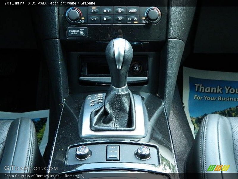 Moonlight White / Graphite 2011 Infiniti FX 35 AWD