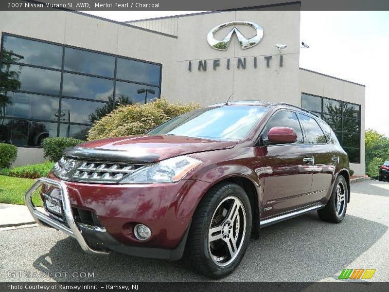 Merlot Pearl / Charcoal 2007 Nissan Murano SL AWD