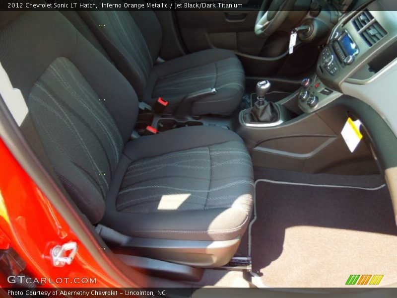 Inferno Orange Metallic / Jet Black/Dark Titanium 2012 Chevrolet Sonic LT Hatch
