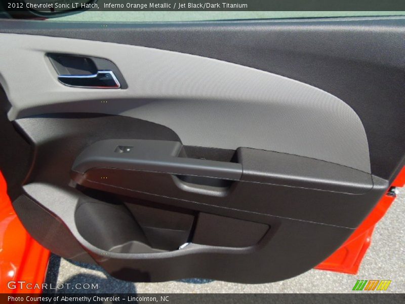 Inferno Orange Metallic / Jet Black/Dark Titanium 2012 Chevrolet Sonic LT Hatch