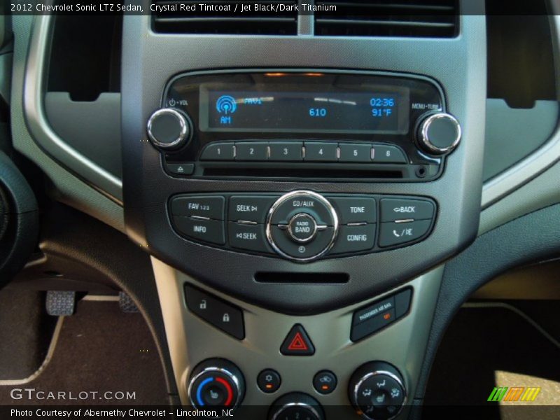 Controls of 2012 Sonic LTZ Sedan
