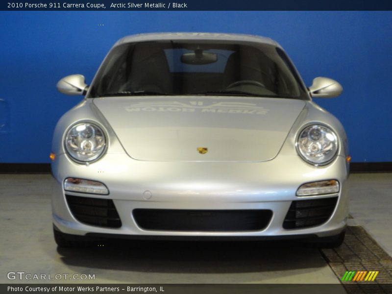 Arctic Silver Metallic / Black 2010 Porsche 911 Carrera Coupe