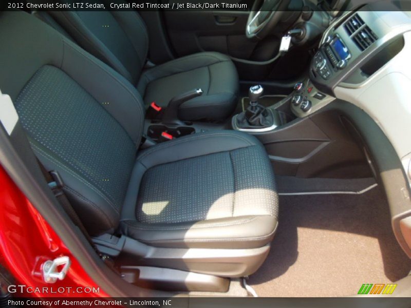  2012 Sonic LTZ Sedan Jet Black/Dark Titanium Interior