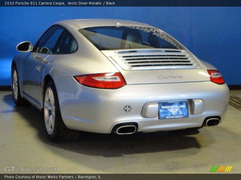 Arctic Silver Metallic / Black 2010 Porsche 911 Carrera Coupe