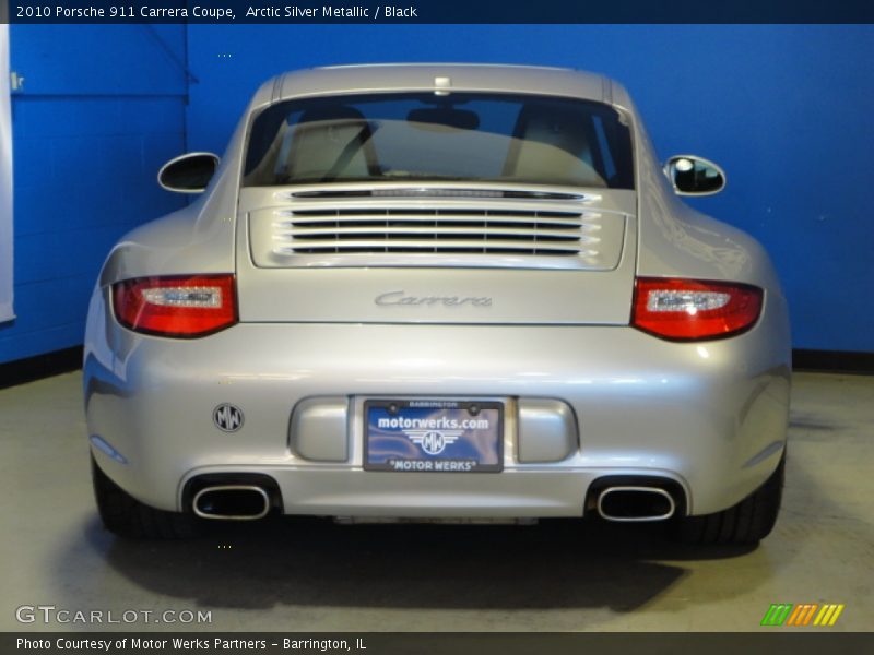 Arctic Silver Metallic / Black 2010 Porsche 911 Carrera Coupe