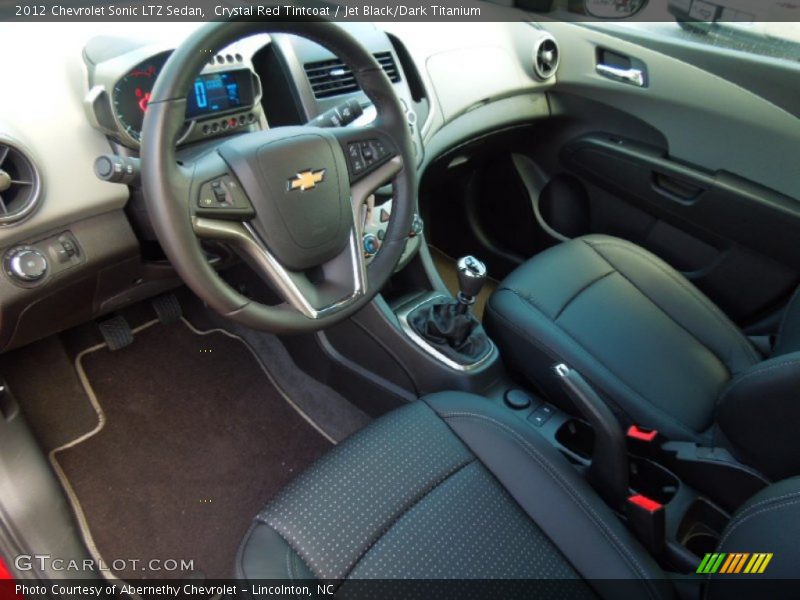 Jet Black/Dark Titanium Interior - 2012 Sonic LTZ Sedan 