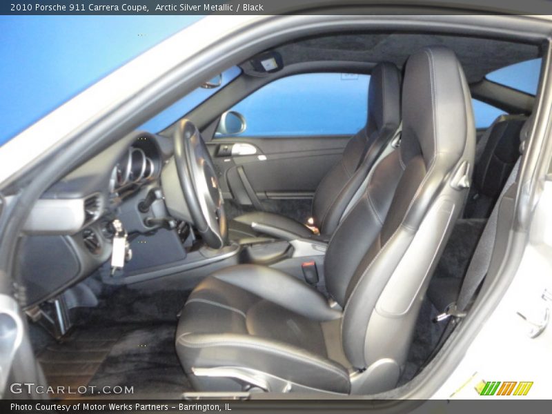 Arctic Silver Metallic / Black 2010 Porsche 911 Carrera Coupe