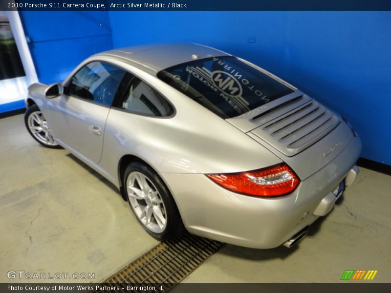 Arctic Silver Metallic / Black 2010 Porsche 911 Carrera Coupe