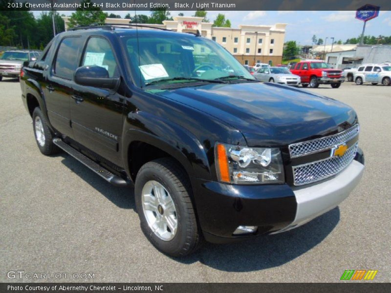 Black / Light Titanium 2013 Chevrolet Avalanche LT 4x4 Black Diamond Edition