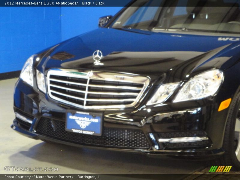 Black / Black 2012 Mercedes-Benz E 350 4Matic Sedan