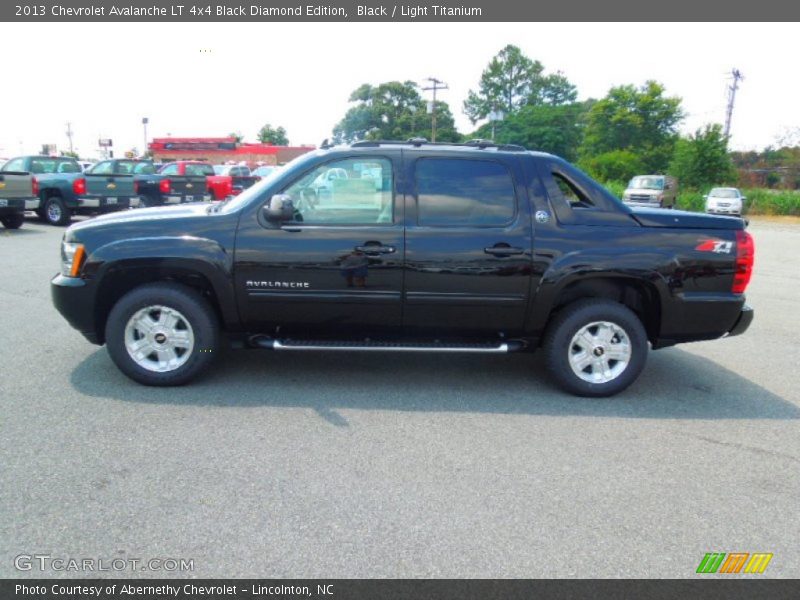 Black / Light Titanium 2013 Chevrolet Avalanche LT 4x4 Black Diamond Edition
