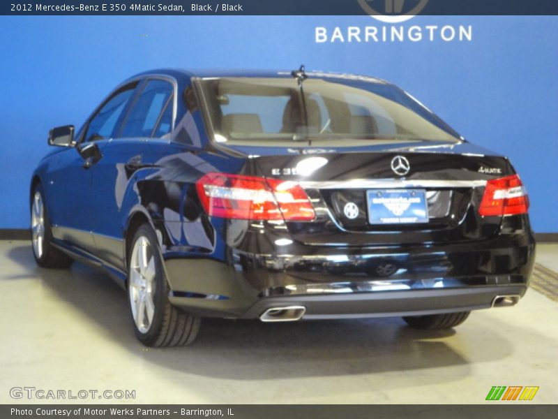 Black / Black 2012 Mercedes-Benz E 350 4Matic Sedan