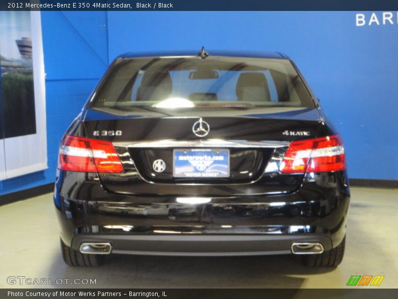 Black / Black 2012 Mercedes-Benz E 350 4Matic Sedan