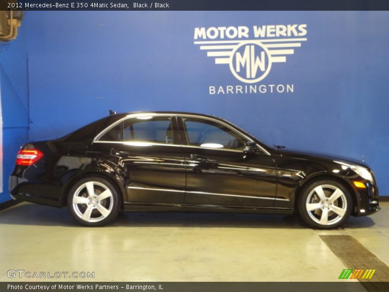 Black / Black 2012 Mercedes-Benz E 350 4Matic Sedan