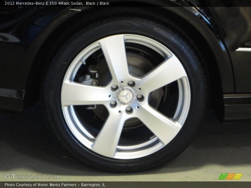 Black / Black 2012 Mercedes-Benz E 350 4Matic Sedan