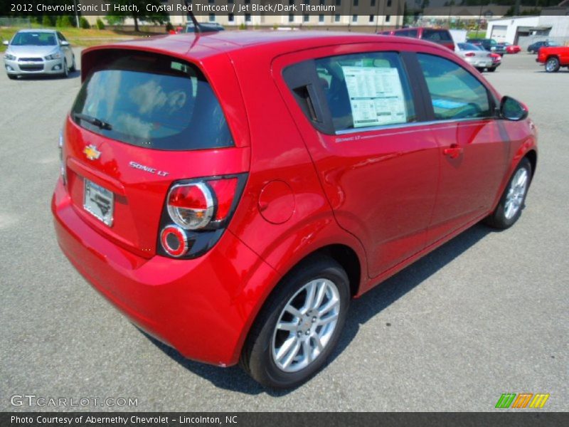 Crystal Red Tintcoat / Jet Black/Dark Titanium 2012 Chevrolet Sonic LT Hatch