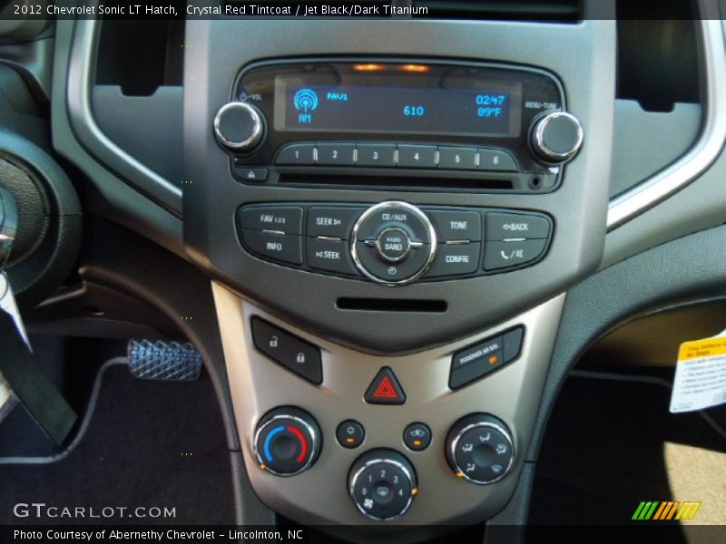 Crystal Red Tintcoat / Jet Black/Dark Titanium 2012 Chevrolet Sonic LT Hatch