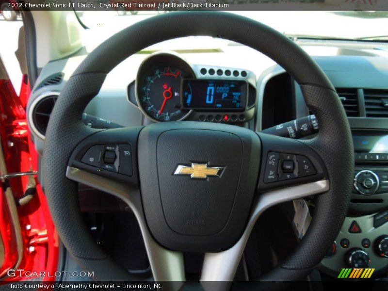 Crystal Red Tintcoat / Jet Black/Dark Titanium 2012 Chevrolet Sonic LT Hatch