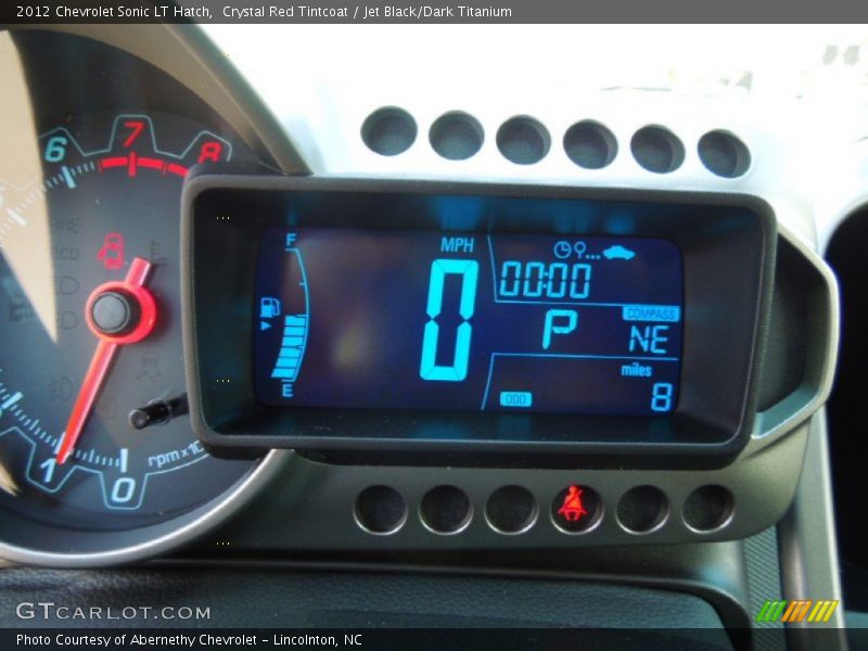 Crystal Red Tintcoat / Jet Black/Dark Titanium 2012 Chevrolet Sonic LT Hatch