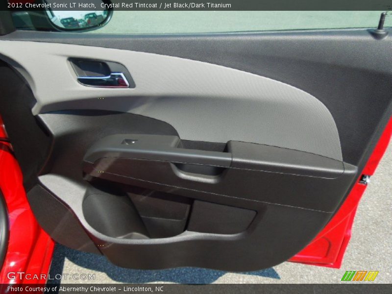 Crystal Red Tintcoat / Jet Black/Dark Titanium 2012 Chevrolet Sonic LT Hatch