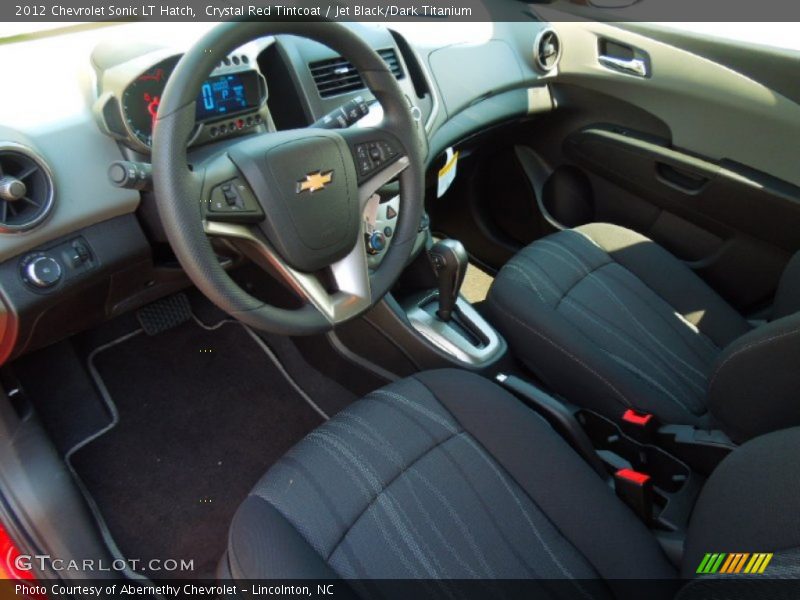 Jet Black/Dark Titanium Interior - 2012 Sonic LT Hatch 
