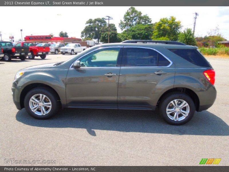 Steel Green Metallic / Jet Black 2013 Chevrolet Equinox LT