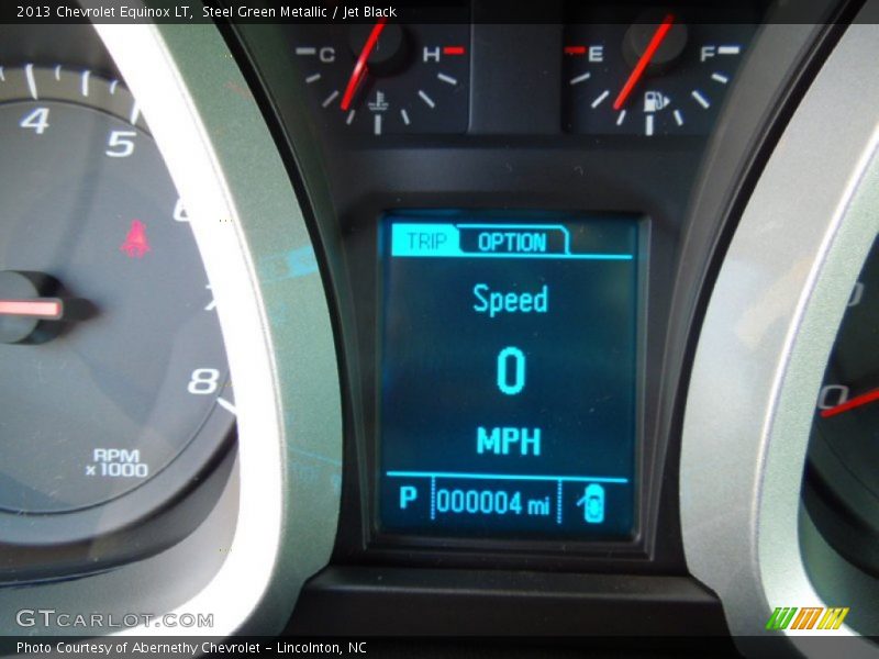 Steel Green Metallic / Jet Black 2013 Chevrolet Equinox LT
