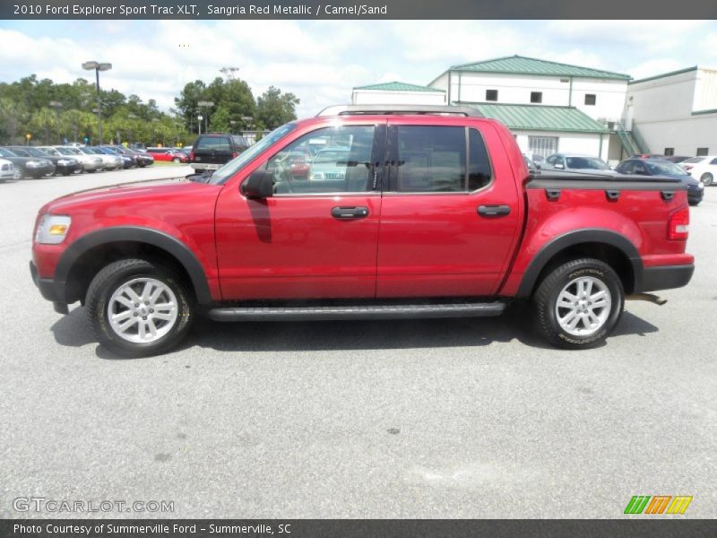 Sangria Red Metallic / Camel/Sand 2010 Ford Explorer Sport Trac XLT