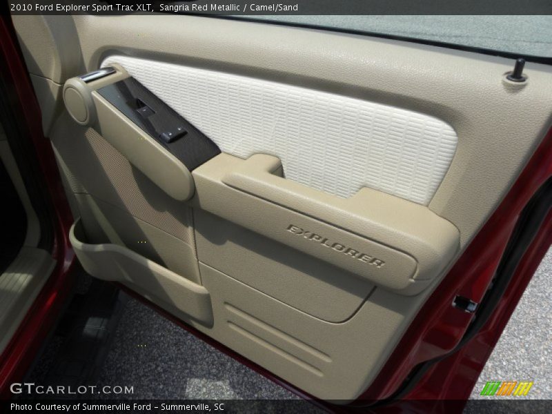 Sangria Red Metallic / Camel/Sand 2010 Ford Explorer Sport Trac XLT