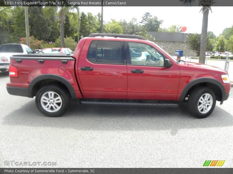 Sangria Red Metallic / Camel/Sand 2010 Ford Explorer Sport Trac XLT