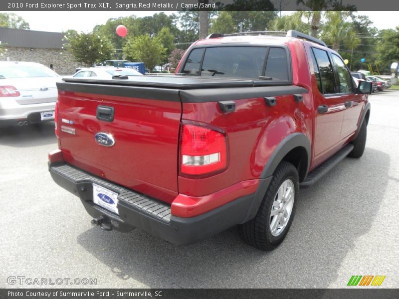 Sangria Red Metallic / Camel/Sand 2010 Ford Explorer Sport Trac XLT