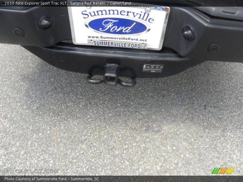 Sangria Red Metallic / Camel/Sand 2010 Ford Explorer Sport Trac XLT